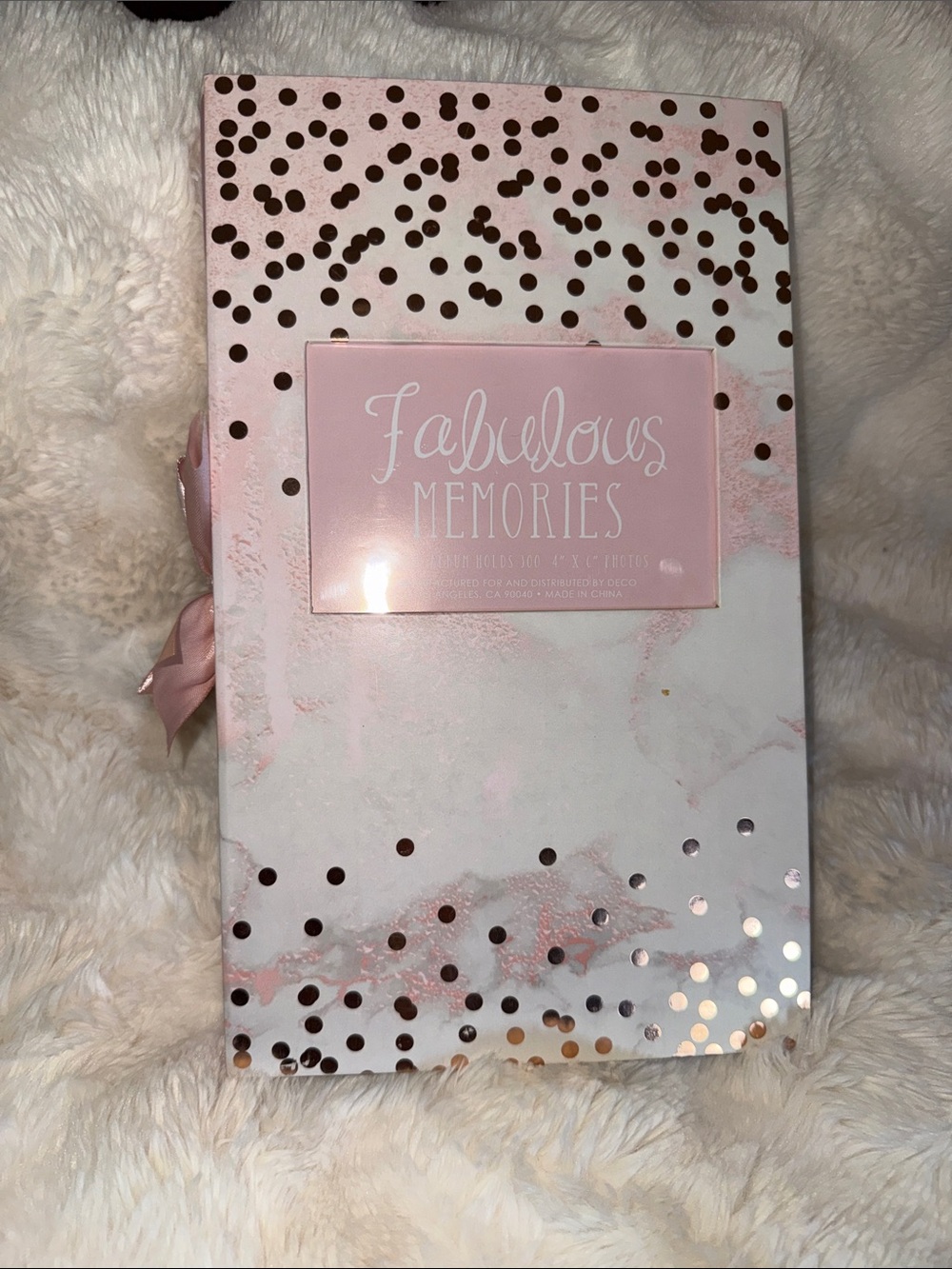 Fabulous Memories Pink and gold Photo Album